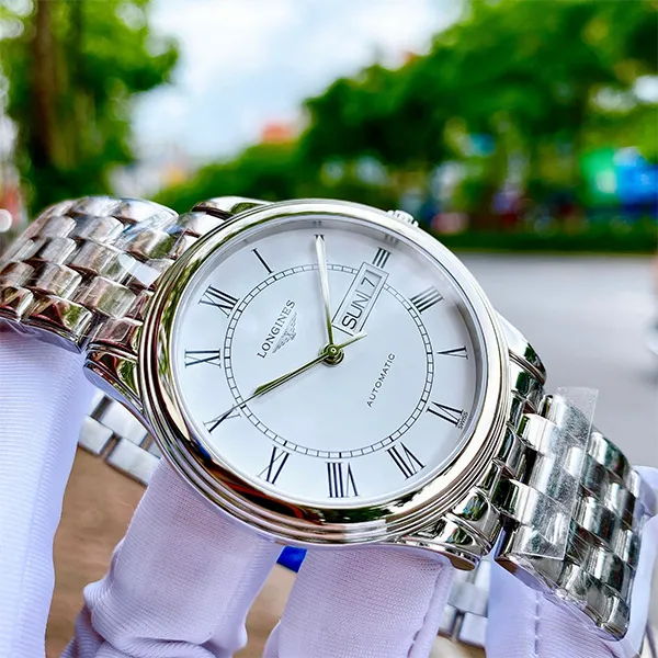 Đồng Hồ Nam Longines Flagship Watch L4.899.4.21.6 Màu Bạc - Đồng hồ - Vua Hàng Hiệu