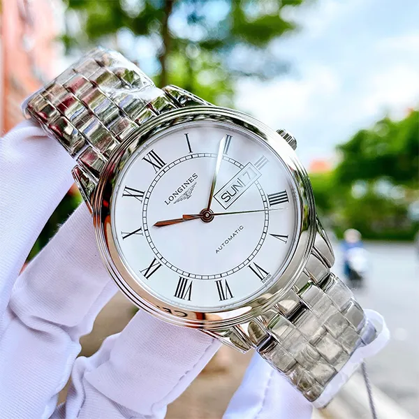 Đồng Hồ Nam Longines Flagship Watch L4.899.4.21.6 Màu Bạc - Đồng hồ - Vua Hàng Hiệu