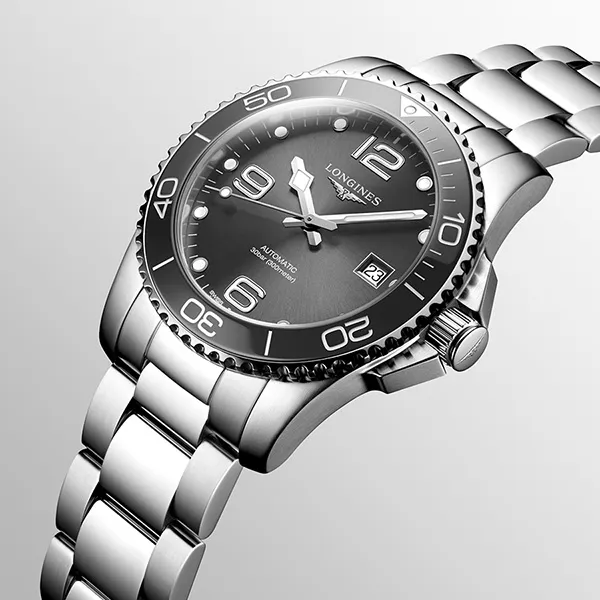 Đồng Hồ Nam Longines HydroConquest Automatic Watch 41mm L3.781.4.76.6 Màu Xám/Bạc - Đồng hồ - Vua Hàng Hiệu
