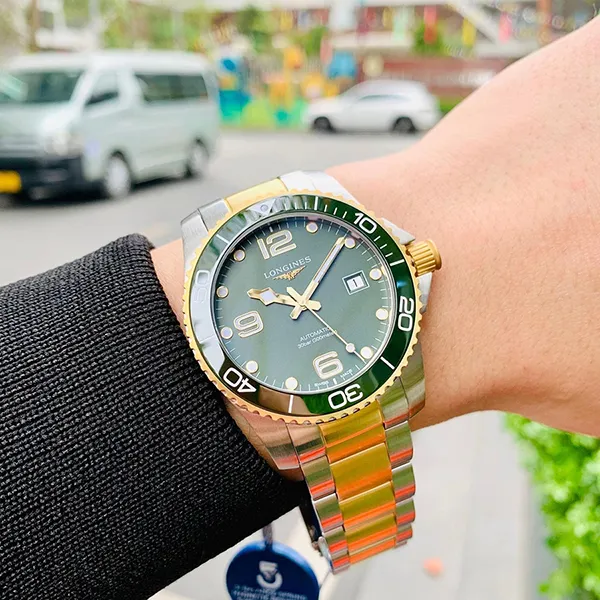 Đồng Hồ Nam Longines Hydroconquest L3.781.3.06.7 Màu Xanh Vàng