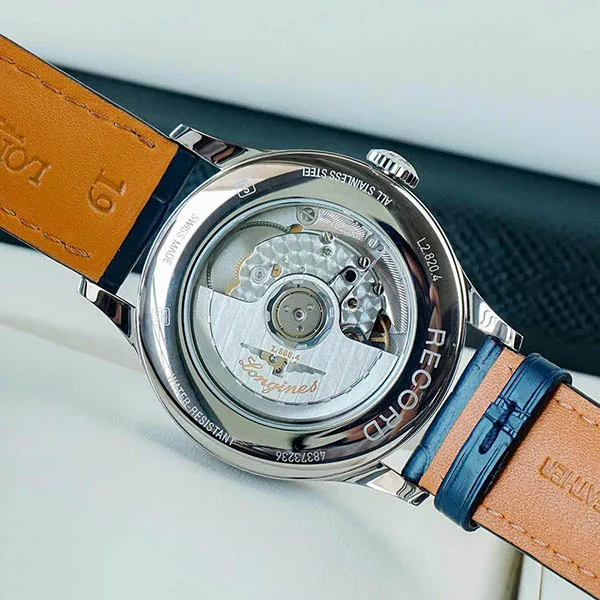 Đồng Hồ Nam Longines L2.820.4.96.4 Màu Xanh Bạc