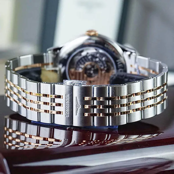 Đồng Hồ Nam Longines L2.820.5.57.7 Màu Bạc Đen - Đồng hồ - Vua Hàng Hiệu