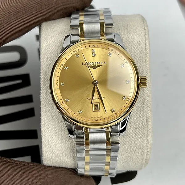 Đồng Hồ Nam Longines Master Collection Diamond Demi Gold L2.628.5.37.7 Màu Bạc Vàng - Đồng hồ - Vua Hàng Hiệu
