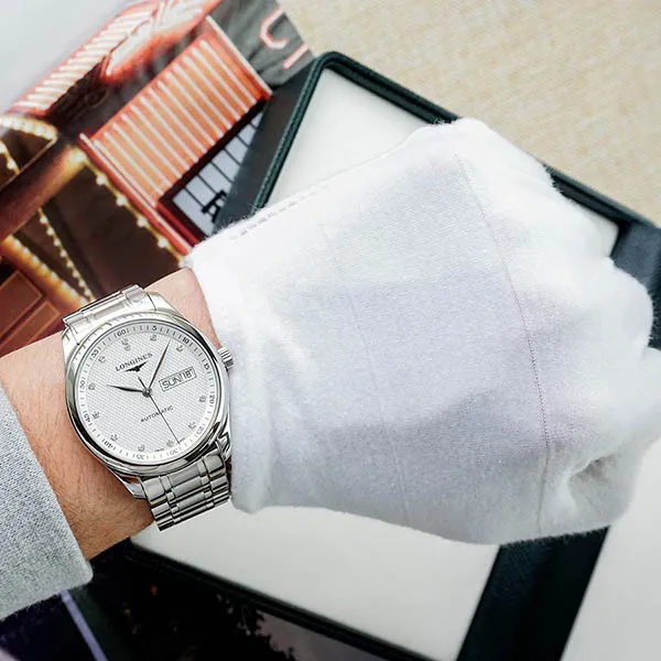 Đồng Hồ Nam Longines Master Collection Diamond L2.755.4.77.6 (L27554776) Màu Bạc - Đồng hồ - Vua Hàng Hiệu