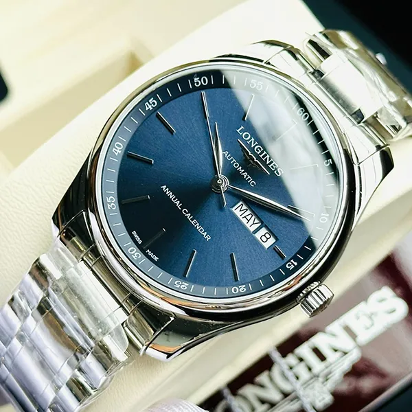 Đồng Hồ Nam Longines Master Collection L2.910.4.92.6 Màu Bạc Xanh Navy