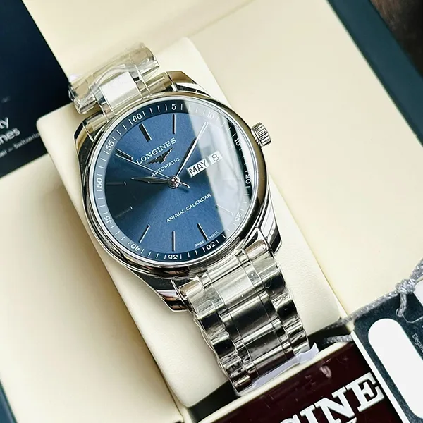 Đồng Hồ Nam Longines Master Collection L2.910.4.92.6 Màu Bạc Xanh Navy
