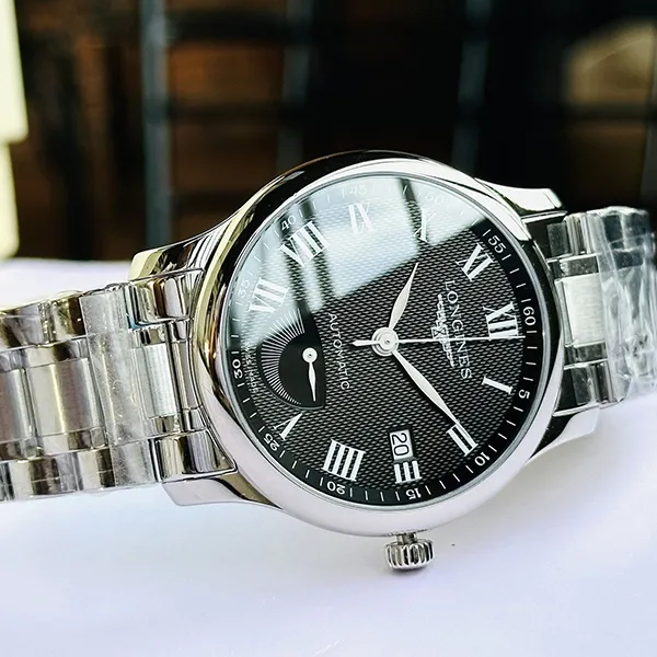 Đồng Hồ Nam Longines Master Collection Stainless L2.708.4.51.6 Màu Bạc Đen