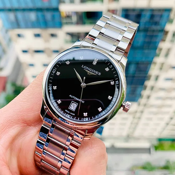 Đồng Hồ Nam Longines Master L2.628.4.57.6 Màu Bạc Đen - Đồng hồ - Vua Hàng Hiệu