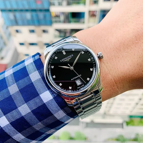 Đồng Hồ Nam Longines Master L2.628.4.57.6 Màu Bạc Đen - Đồng hồ - Vua Hàng Hiệu
