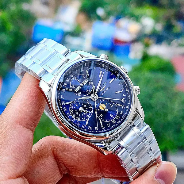 Đồng Hồ Nam Longines Master L2.673.4.92.6 Màu Bạc Xanh