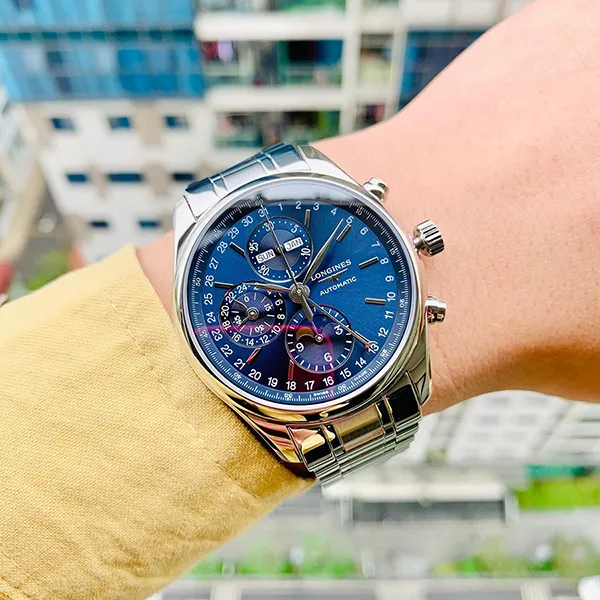 Đồng Hồ Nam Longines Master L2.673.4.92.6 Màu Bạc Xanh
