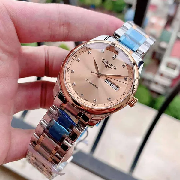 Đồng Hồ Nam Longines Master L2.755.5.99.7 Màu Bạc Vàng Hồng