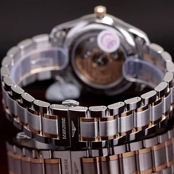 Đồng Hồ Nam Longines Master L2.793.5.57.7 Màu Bạc Vàng Hồng
