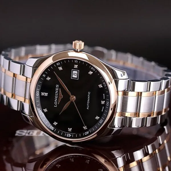 Đồng Hồ Nam Longines Master L2.793.5.57.7 Màu Bạc Vàng Hồng