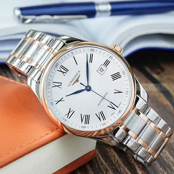 Đồng Hồ Nam Longines Master Watch L2.893.5.11.7 42mm Màu Vàng Hồng/Bạc - Đồng hồ - Vua Hàng Hiệu