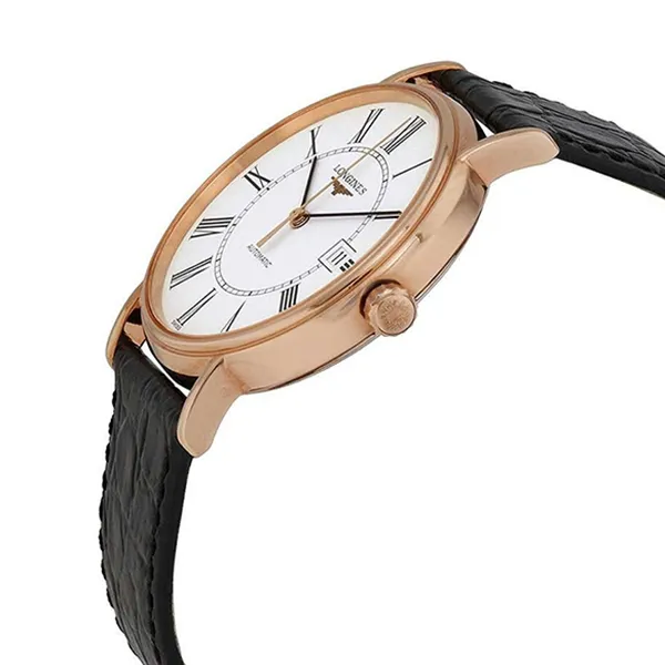 Đồng Hồ Nam Longines Presence Automatic Roman L4.921.1.11.2 Màu Đen Trắng