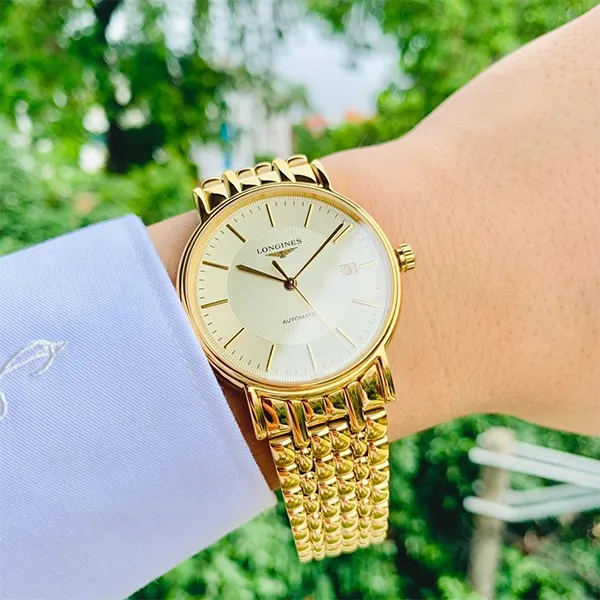 Đồng Hồ Nam Longines Presence L4.921.2.42.8 Màu Vàng Gold