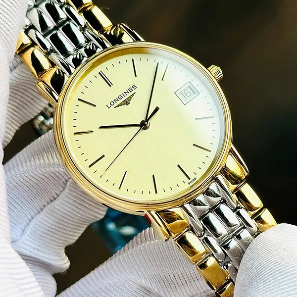 Đồng Hồ Nam Longines Présence Watch L4.819.2.32.7 33mm Màu Vàng/Bạc