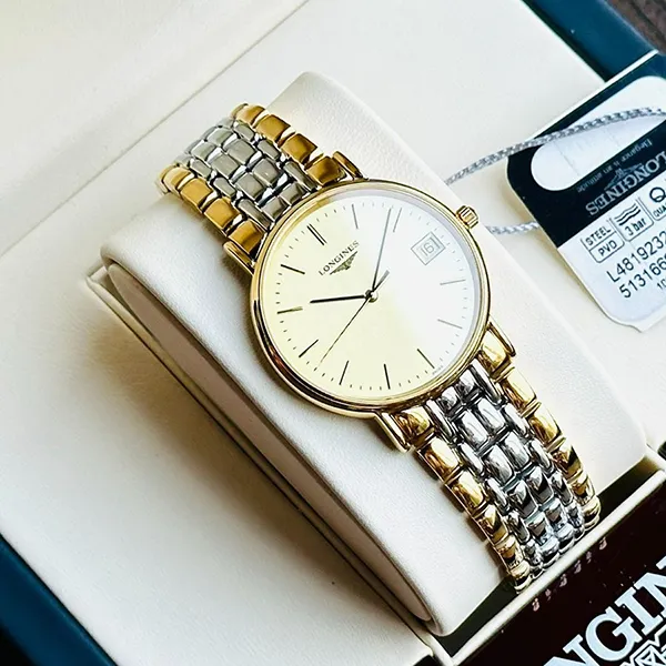 Đồng Hồ Nam Longines Présence Watch L4.819.2.32.7 33mm Màu Vàng/Bạc