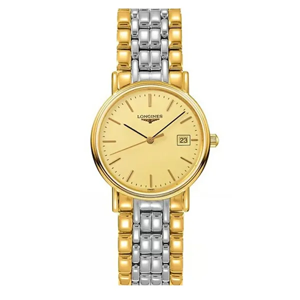 Đồng Hồ Nam Longines Présence Watch L4.819.2.32.7 33mm Màu Vàng/Bạc