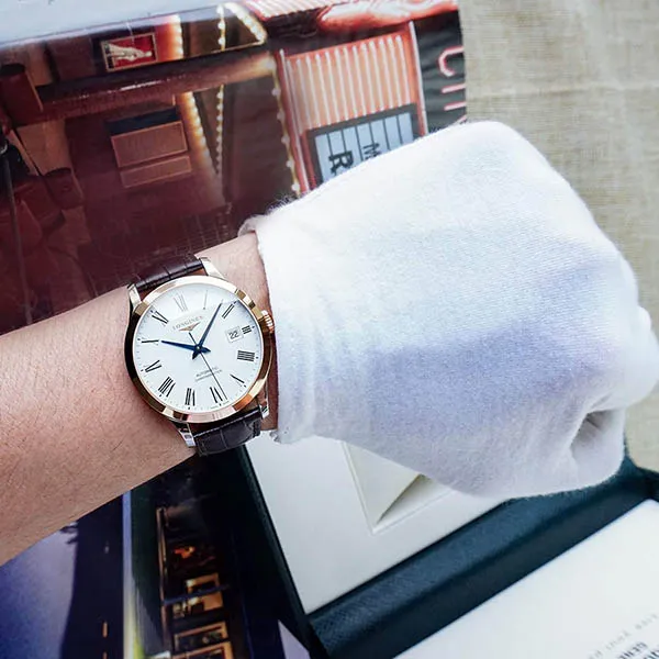 Đồng Hồ Nam Longines Record L2.820.5.11.2 Màu Nâu
