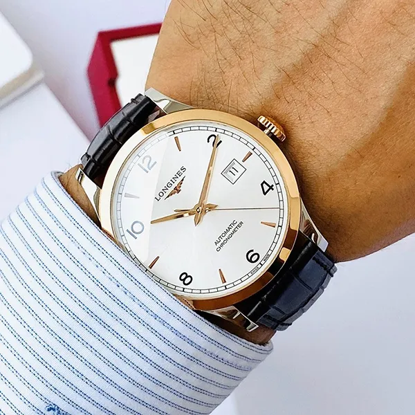 Đồng Hồ Nam Longines Record Watch L2.821.5.76.2 Màu Nâu