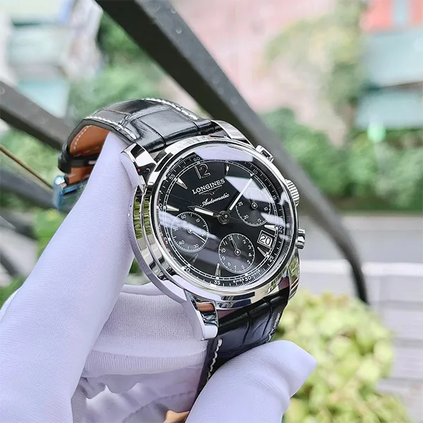 Đồng Hồ Nam Longines Saint-Imier Chronograph L2.753.4.52.3 Màu Đen Bạc - Đồng hồ - Vua Hàng Hiệu