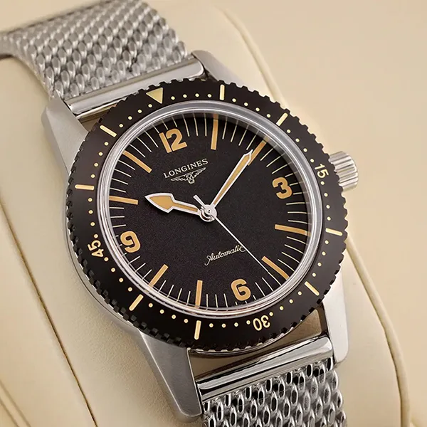 Đồng Hồ Nam Longines Skin Diver L2.822.4.56.6 Màu Đen Bạc - Đồng hồ - Vua Hàng Hiệu