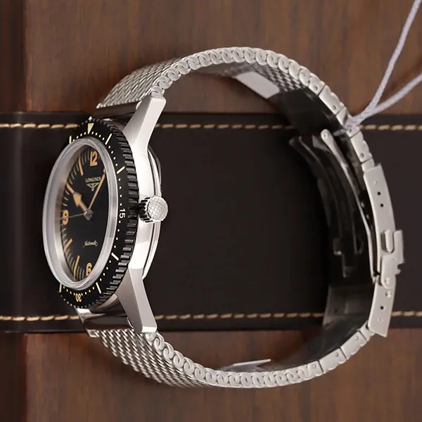 Đồng Hồ Nam Longines Skin Diver L2.822.4.56.6 Màu Đen Bạc - Đồng hồ - Vua Hàng Hiệu