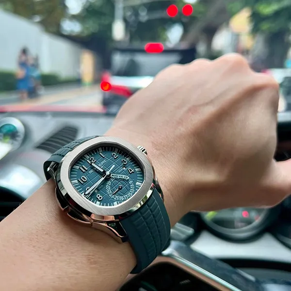 Đồng Hồ Nam Patek Philippe Aquanaut 5164G-001 Màu Xanh Bạc - Đồng hồ - Vua Hàng Hiệu