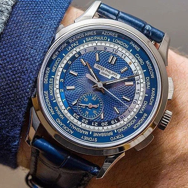 Đồng Hồ Nam Patek Philippe Complications Automatic 5930G-001 Màu Xanh