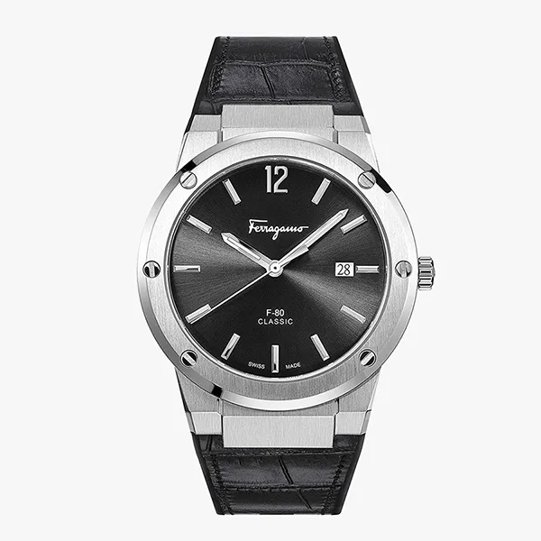 Đồng Hồ Nam Salvatore Ferragamo F-80 Classics Watch SFDT00219 Màu Đen - Đồng hồ - Vua Hàng Hiệu