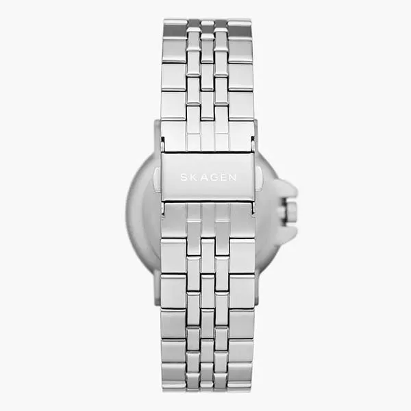 Đồng Hồ Nam Skagen Signatur Sport Three-Hand Date Silver Stainless Steel Bracelet Watch SKW6919 Màu Bạc Đen