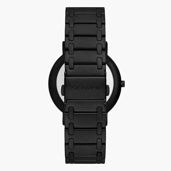 Đồng Hồ Nam Skagen Signatur Three-Hand Midnight Stainless Steel Bracelet Watch SKW6914 Màu Đen - Đồng hồ - Vua Hàng Hiệu