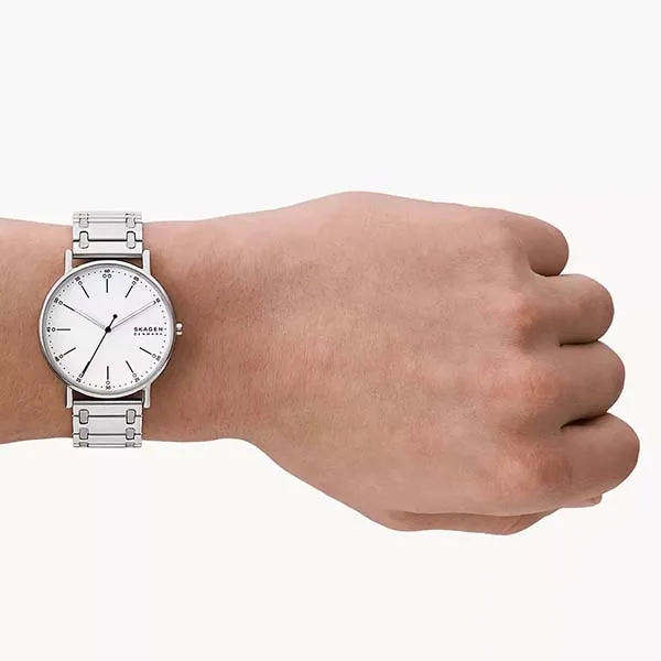 Đồng Hồ Nam Skagen Signatur Three-Hand Silver Stainless Steel Bracelet Watch SKW6912 Màu Bạc - Đồng hồ - Vua Hàng Hiệu