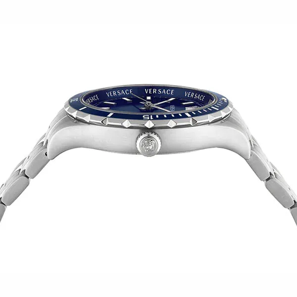 Đồng Hồ Nam Versace VE3A00922 Hellenyium Blue Silver Stainless Steel Màu Xanh Bạc