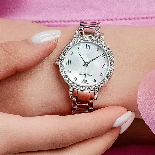 Đồng Hồ Nữ Emporio Armani Cleo AR11484 Màu Bạc