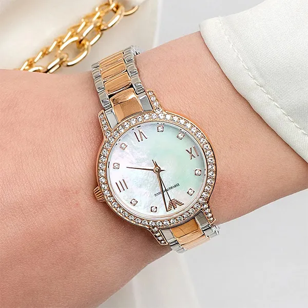 Đồng Hồ Nữ Emporio Armani Cleo AR11499 Màu Bạc Vàng Hồng