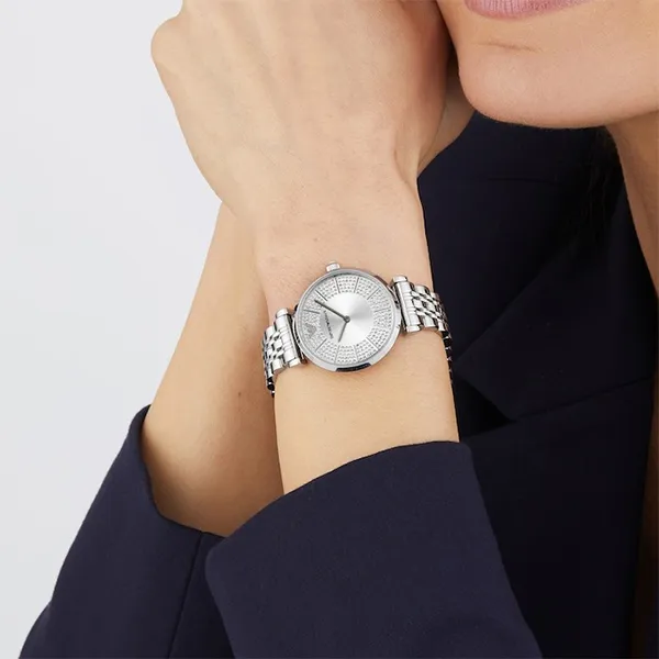 Đồng Hồ Nữ Emporio Armani Gianni T-Bar AR11445 Màu Bạc