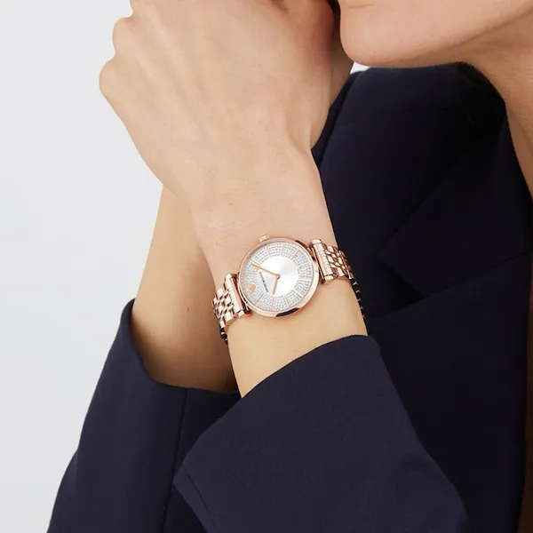 Đồng Hồ Nữ Emporio Armani Gianni T-Bar AR11446 Màu Vàng Hồng