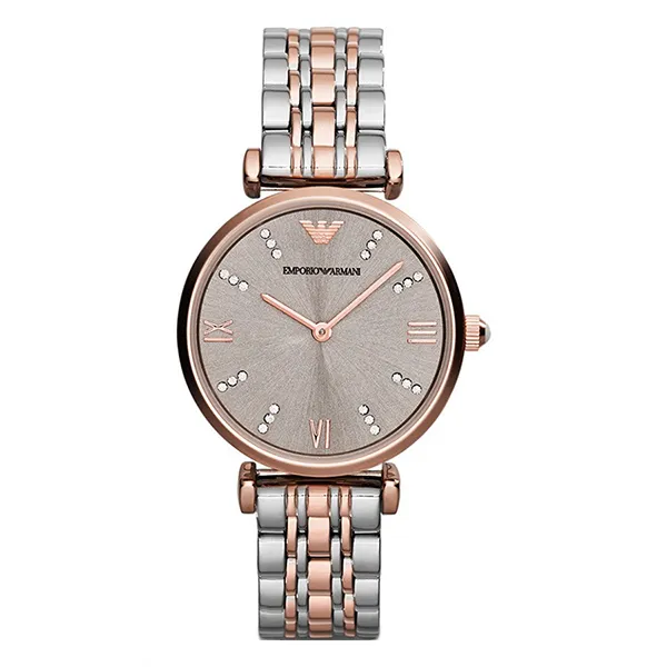 Đồng Hồ Nữ Emporio Armani Gianni T-Bar AR1840 Màu Bạc Vàng Hồng - Đồng hồ - Vua Hàng Hiệu