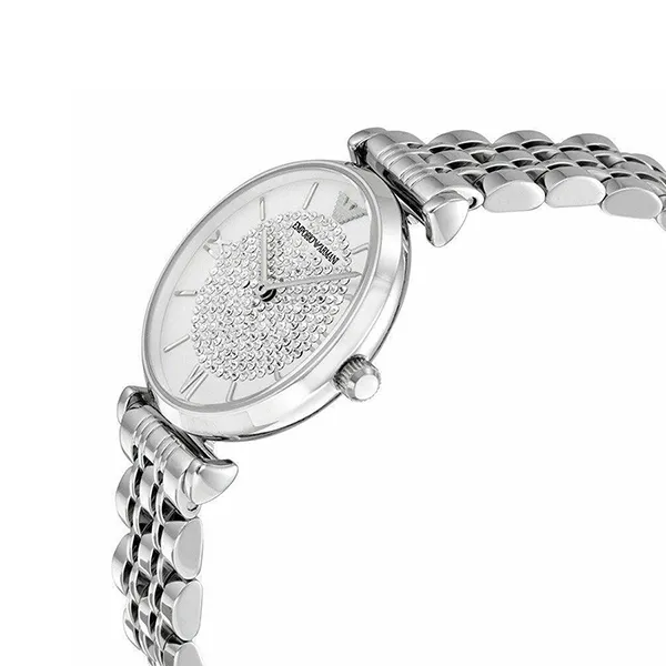 Đồng Hồ Nữ Emporio Armani Women's Stainless Steel Watch AR1925 Màu Bạc