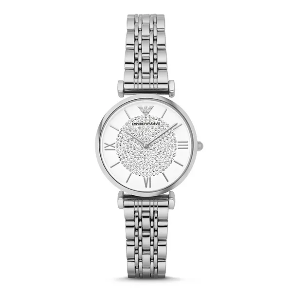 Đồng Hồ Nữ Emporio Armani Women's Stainless Steel Watch AR1925 Màu Bạc