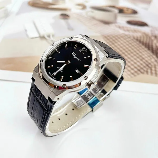 Đồng Hồ Nữ Ferragamo F80 Classic 34mm Watch SFUM00221 Màu Đen Bạc - Đồng hồ - Vua Hàng Hiệu