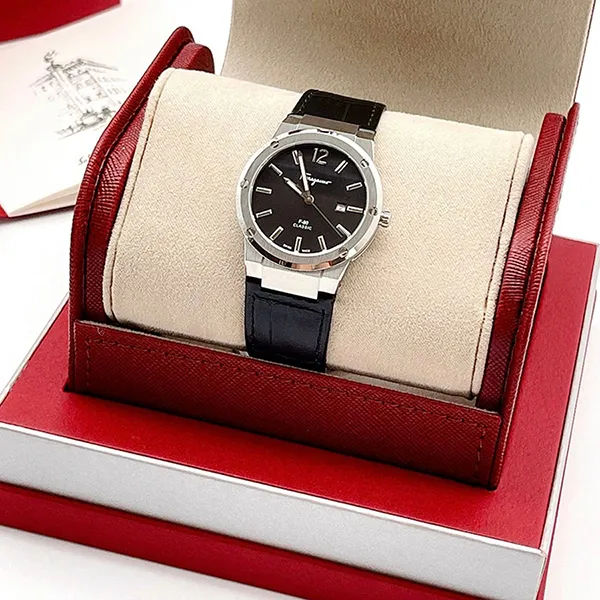 Đồng Hồ Nữ Ferragamo F80 Classic 34mm Watch SFUM00221 Màu Đen Bạc - Đồng hồ - Vua Hàng Hiệu