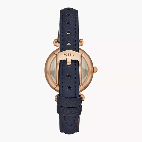 Đồng Hồ Nữ Fossil Carlie Mini Leather Watch S4502 Màu Xanh Navy - Đồng hồ - Vua Hàng Hiệu