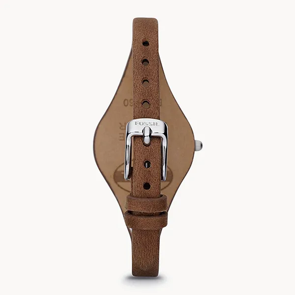 Đồng Hồ Nữ Fossil Georgia Leather Strap Watch ES3060 Màu Nâu - Đồng hồ - Vua Hàng Hiệu