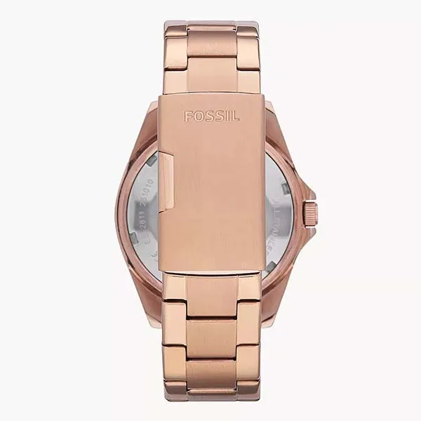 Đồng Hồ Nữ Fossil Riley Multifunction Rose Gold-Tone Stainless Steel Watch ES2811 Màu Vàng Hồng