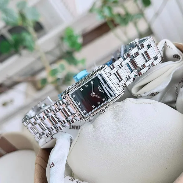 Đồng Hồ Nữ Longines Dolcevita L5.258.4.57.6 Watch Màu Đen - Bạc - Đồng hồ - Vua Hàng Hiệu