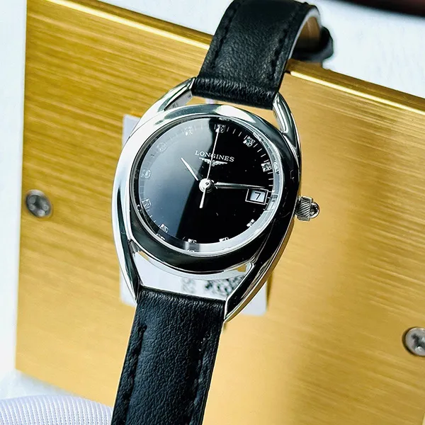 Đồng Hồ Nữ Longines Equestrian Watch L6.136.4.57.0 Màu Đen